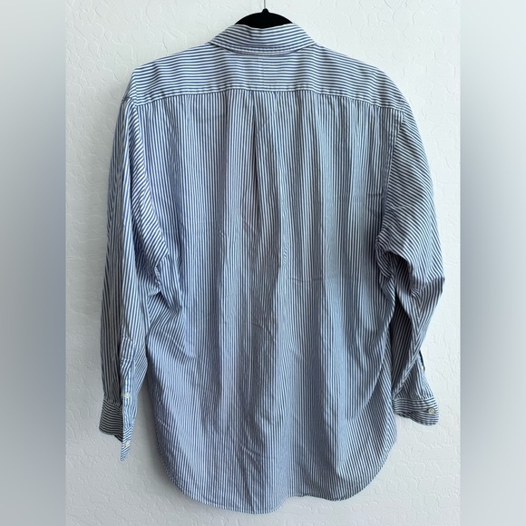 Ralph Lauren Blue and White Striped Shirt - Picture 2 of 6
